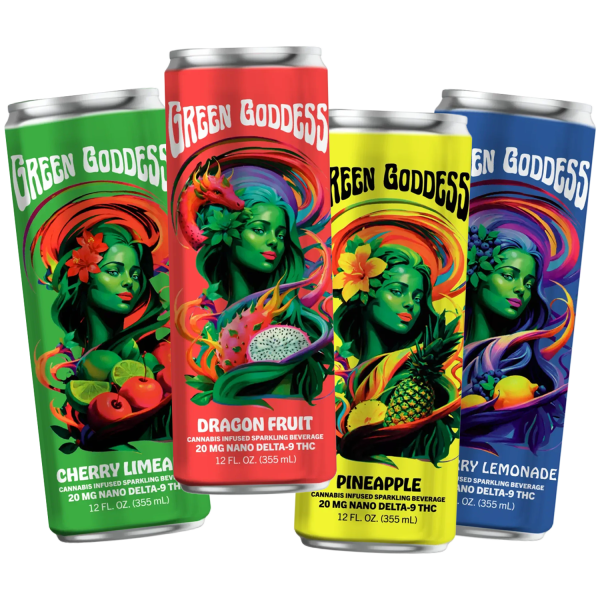 Experience Green Goddess: THC-Infused Cannabis Beverage